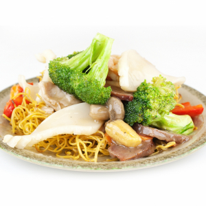 Cantonese Chow Mein (Pork, Seafood and Vegetables) 广东炒面